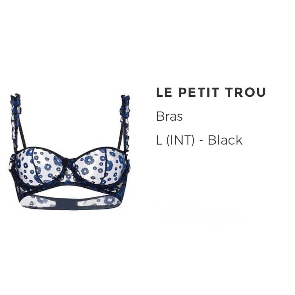 Black Lace Balconette Bra
